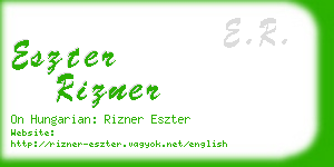 eszter rizner business card